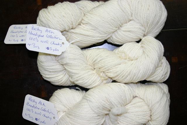 Hand Spun 2-ply Chunky Wool from the Betty Ash Collection 2.2 oz 80 yds
