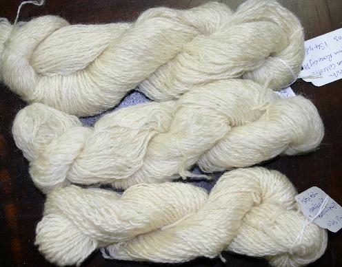 Hand Spun 2-ply Romney DK Wool from the Betty Ash Collection 2 oz 134 yds