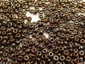 8/0 Brown Iris Seed Bead - 10 grams