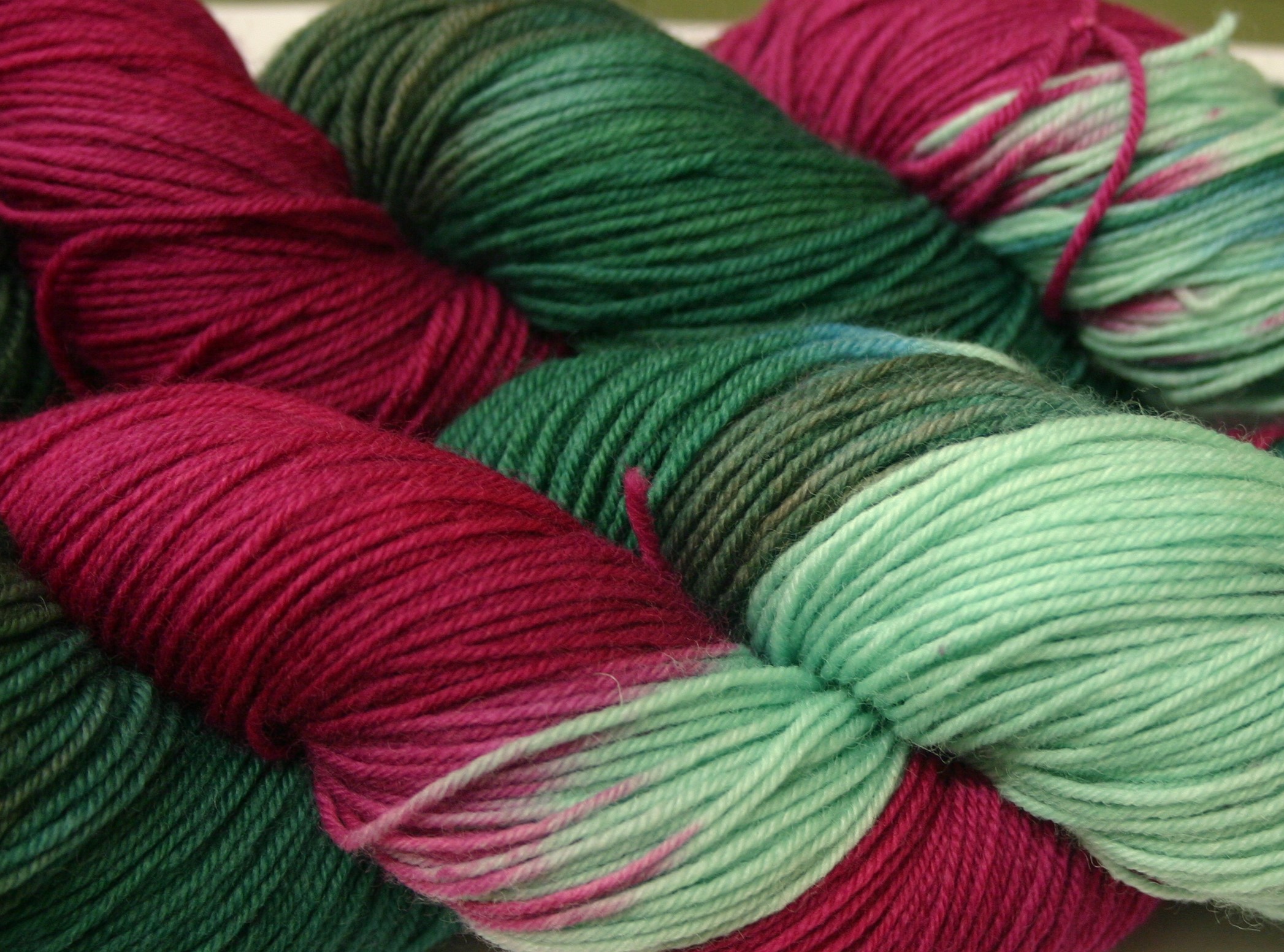 Bewitching Fibers Superwash Merino Fingering - Bouganvillea