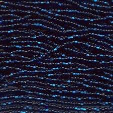 8/0 Silver Lined Montana Blue Seed Bead - 10 grams