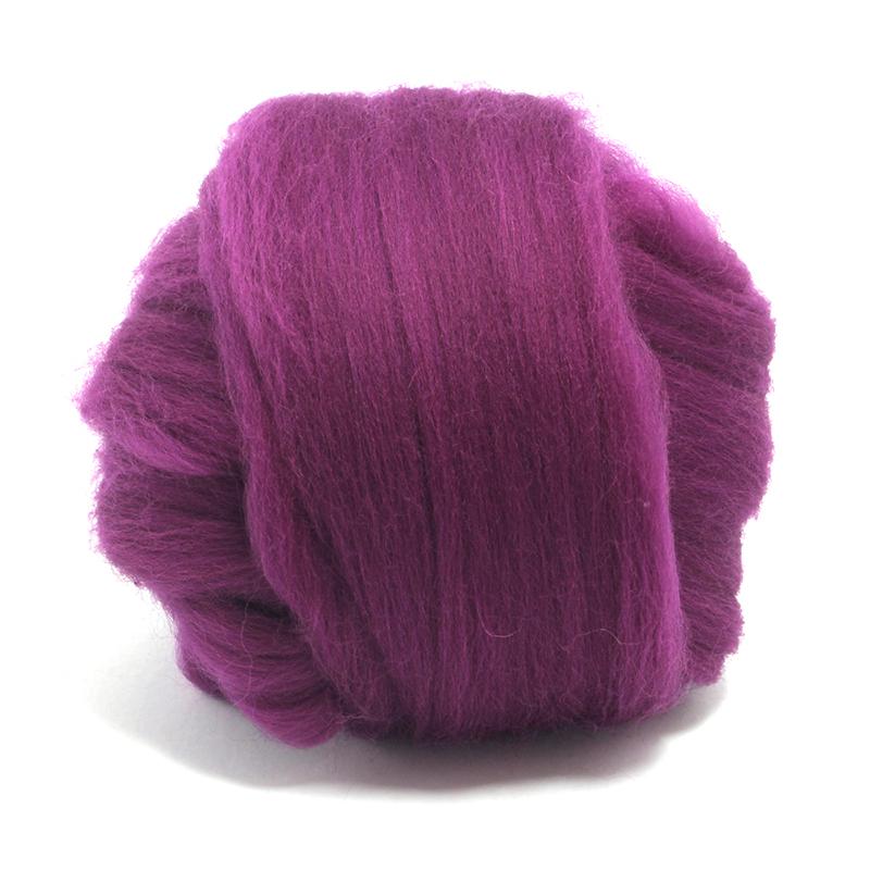 23 Micron Superfine Dyed Merino Combed Top ARM Knitting Yarn - 1 lb - Damson 413