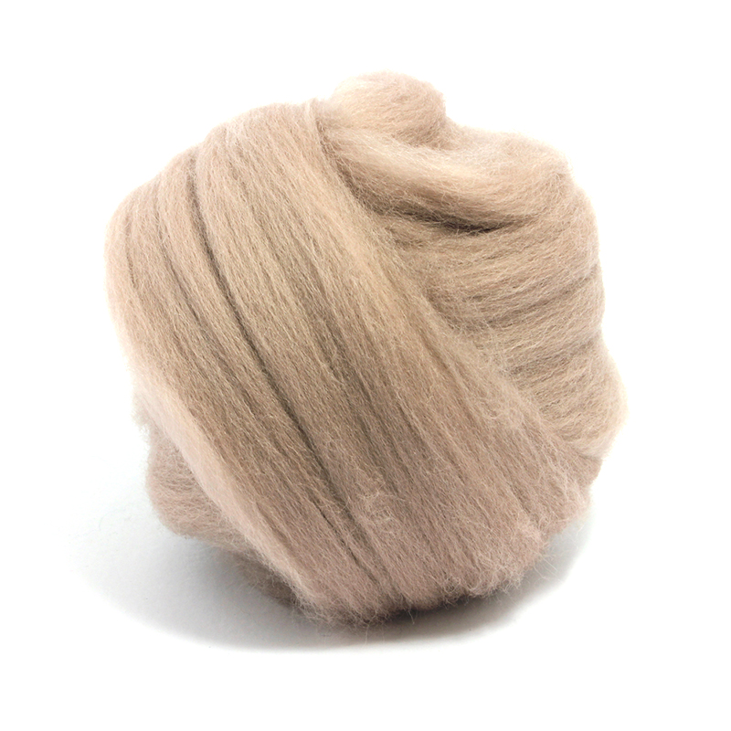 23 Micron Superfine Dyed Merino Combed Top ARM Knitting Yarn - 1 lb - Sand 79