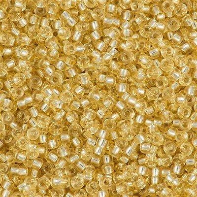 6-2 6/0 Silver Lined Pale Gold Miyuki Seed Bead - 10 grams