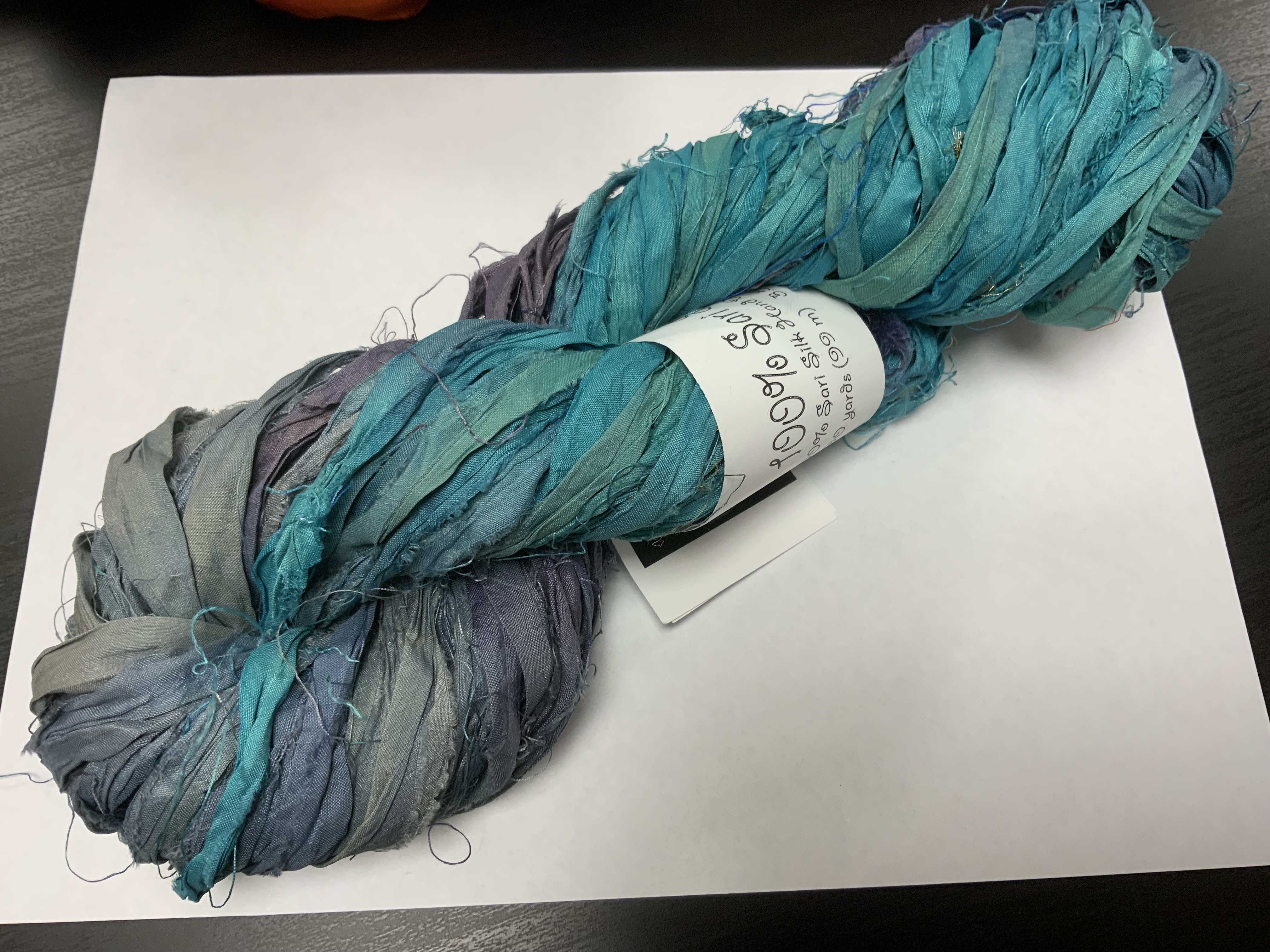 Bewitching Fibers Sari Silk Ribbon Yarn - 001