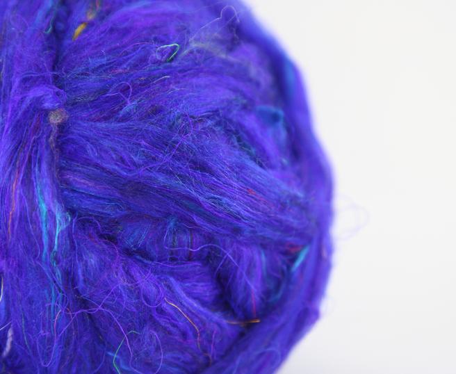 Sari Silk Blend Spinning Fiber - Sari Silk - 81