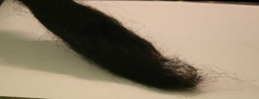 Alpaca - Natural Black - Huayaca - Carded - 1 oz Alpaca - Natural Black - Huayaca - Carded - 1 oz