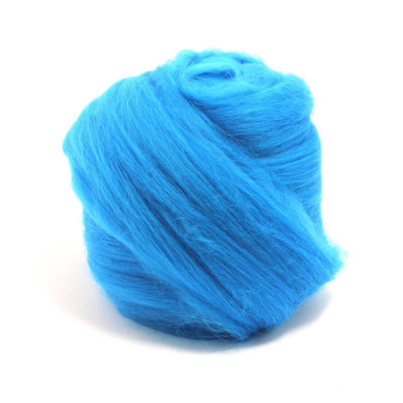 23 Micron Superfine Dyed Merino Combed Top - 115 g (4.0 oz) - Sea 78