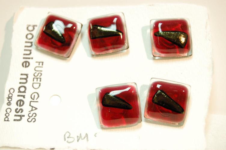 Bonnie Maresh Fused Glass Buttons - Medium BM9098