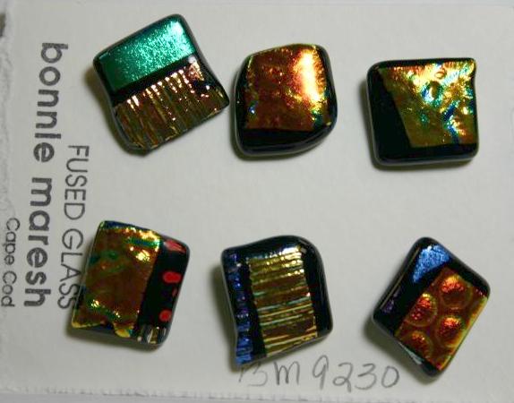 Bonnie Maresh Fused Glass Buttons - Medium BM9230