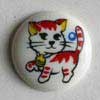 #200692 13mm (1/2 inch) Round Novelty Button by Dill - Kitten