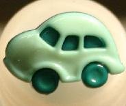 #230915 20mm Novelty Button by Dill - Green Car