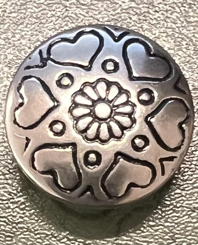 #89010212 Metal Button - 7/8 inch