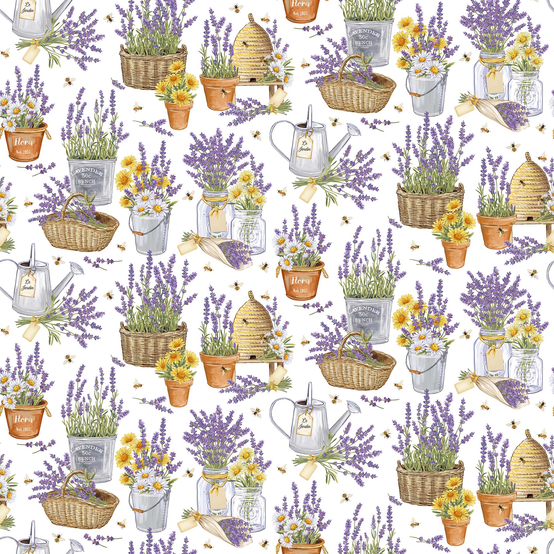 Lavender Market Fabric from Northcott