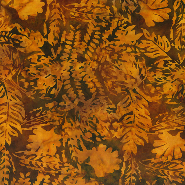Dinosaurus Banyan Batik Cotton Fabric by Northcott 83103-58 Pumpkin