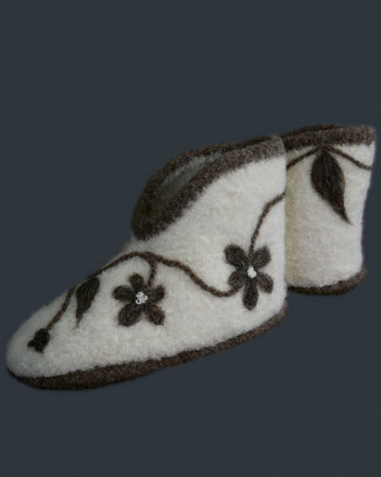 Fiber Trends Natural Comfort Felt Slippers AC89