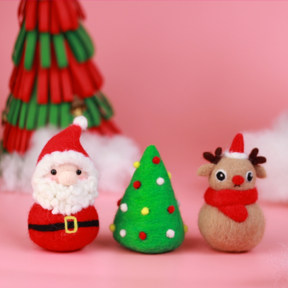 Christmas Friends Needle Felting Kit - Santa, R...