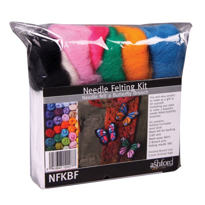 Butterfly Brooch Needle Felting Kit