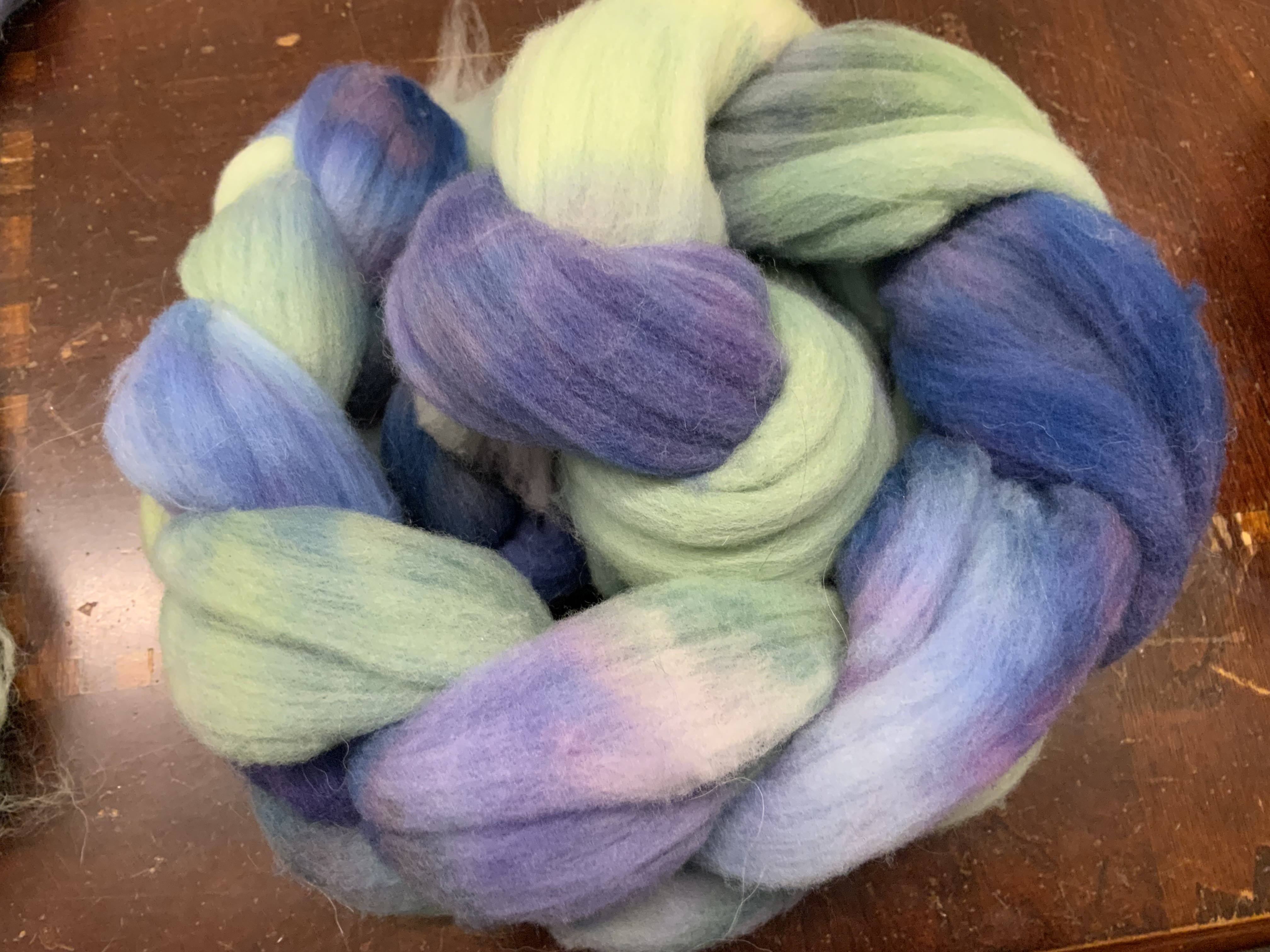 Rambouillet Hand Dyed Top - 115 g (4.0 oz) - Cr...