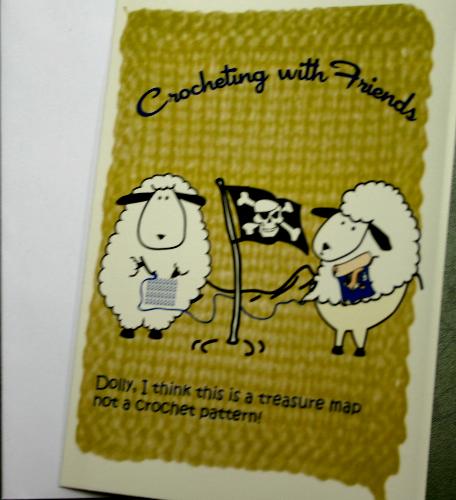 Crocheting With Friends Greeting Card - Pirate ...