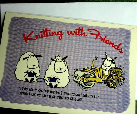 Knitting With Friends Greeting Card - Sheep to ...