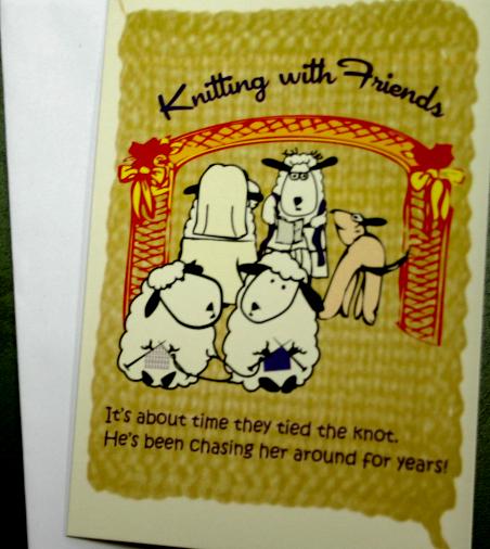 Knitting With Friends Greeting Card - The Wedding