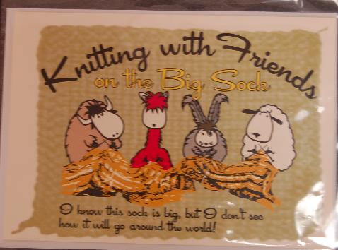 Knitting With Friends Greeting Card - Big Sock ...