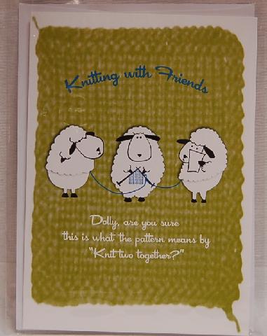 Knitting With Friends Greeting Card - Knit 2 To...
