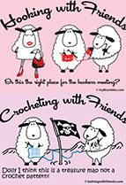 Hooking/Crocheting With Friends T Shirt by KWF