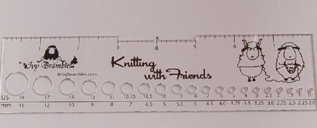 Knitting With Friends Needle Gauge - Knit New Baby
