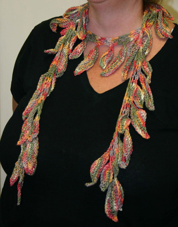 Ivy Brambles Falling Leaves Shawlette Pattern by Jocre Arts