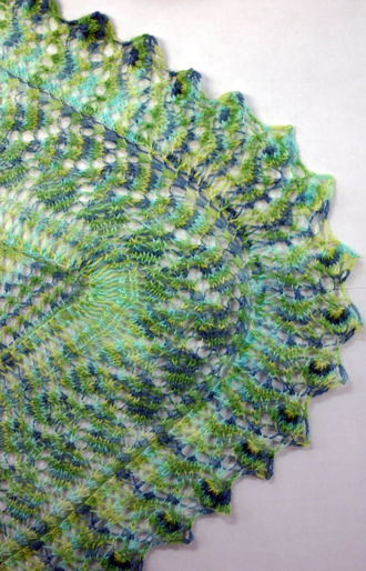 Ivy Brambles Hydrangea Romantica Lace Shawl Pattern