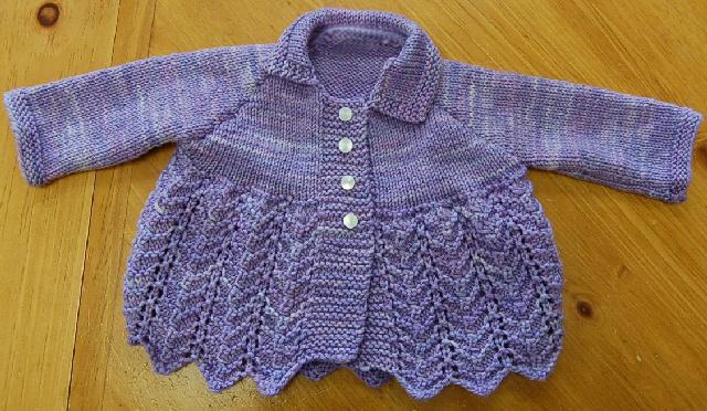 Ivy Brambles Lovely In Lace Baby Sweater Pattern