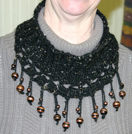 Ivy Brambles Crochet Beaded Neck Collar Pattern