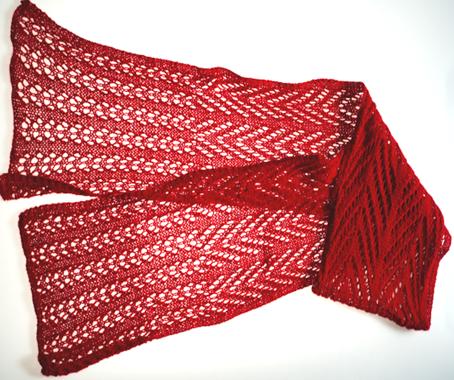 Ivy Brambles Scarlet Cashmere Scarf Pattern by Patti Waters Ivy Brambles Scarlet Cashmere Scarf Pattern by Patti Waters