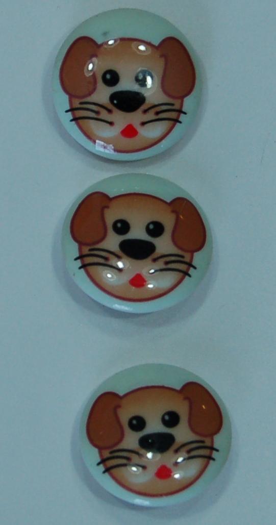 #21401 JHB - 3/4 inches (22 mm) Round Buttons  Puppy