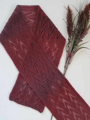 Jojoland Plum Harvest Scarf Pattern #ms06-01