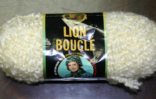 Lion Brand Lion Boucle Yarn 098 Cream