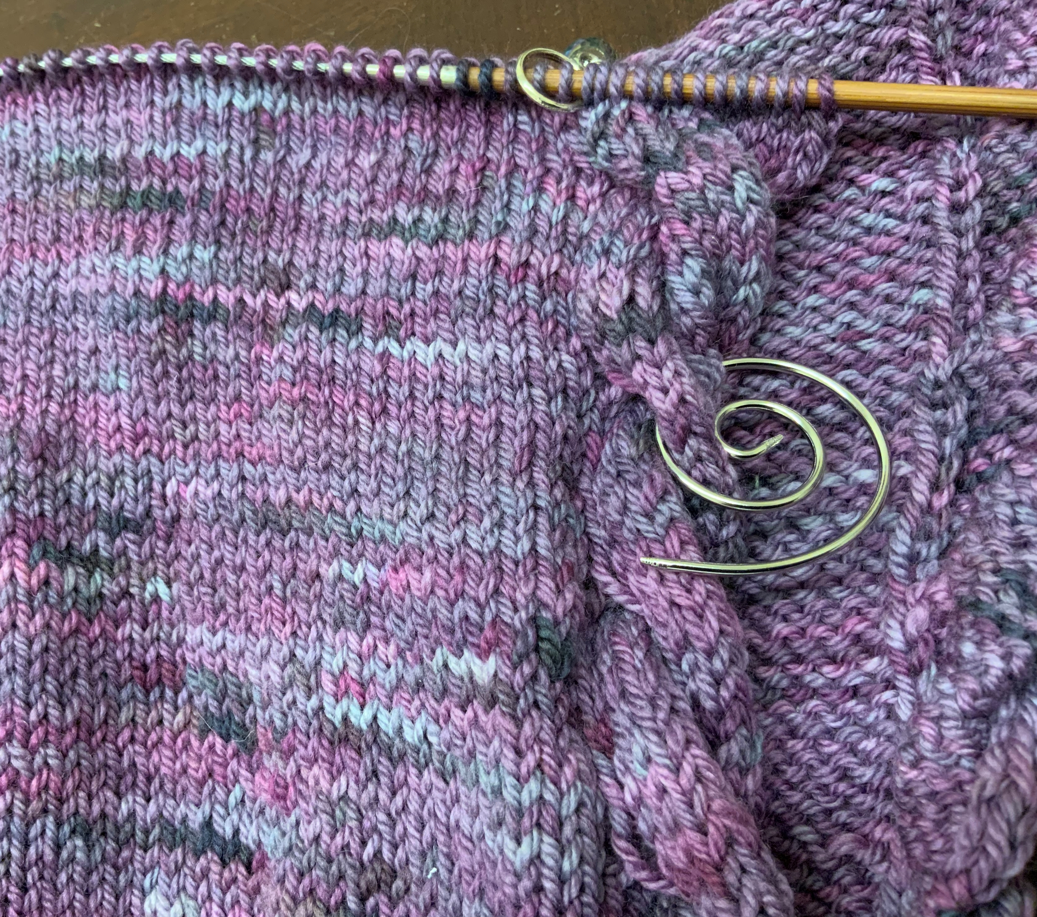 Knitting with Friends Spiral Cable Needle Shawl...