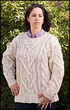Cascade Cable Lovers Pullover in Eco Wool Free Pattern