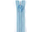 09 inch - Invisible Zipper - Unique by YKK - Powder Blue