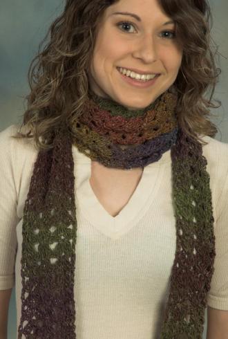 Kudo Iris Crochet Scarf Pattern #399