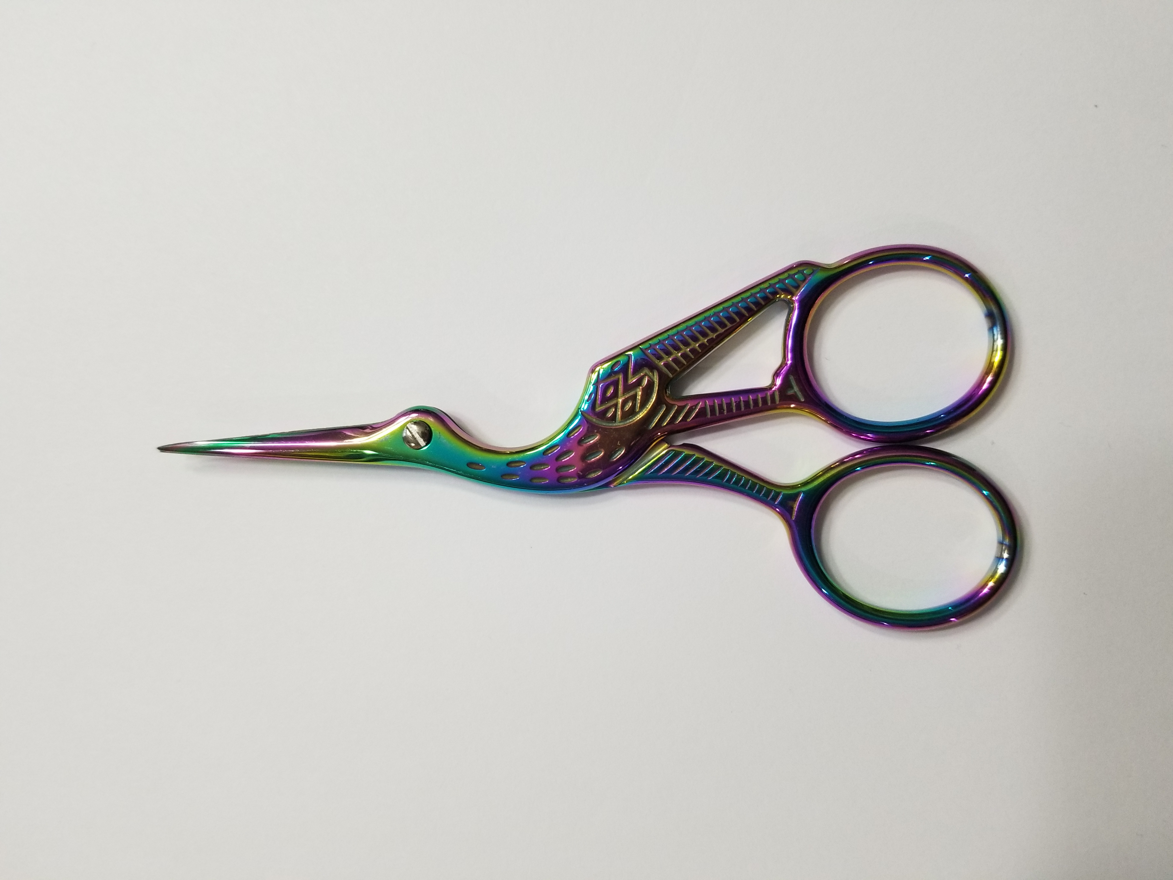 Crane Stork Scissors 4.5 inches - Rainbow