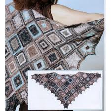 Modular Shawl with Ruffled Edges