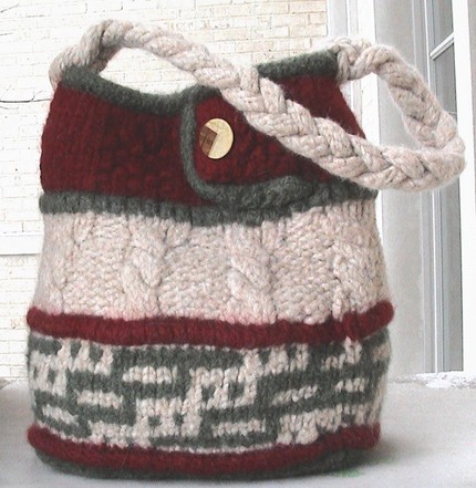 She Knits Carie Lyn Bag Pattern by Sharon Dreifuss