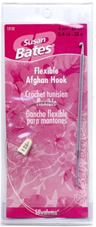 Susan Bates Silvalume 22 inch Flexible Afghan Hook #J10