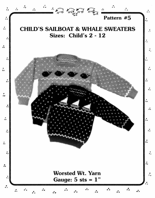 Yankee Knitters Childs Sailboat & Whale Sweaters - Childs 2-12 Yankee Knitters Childs Sailboat & Whale Sweaters - Childs 2-12