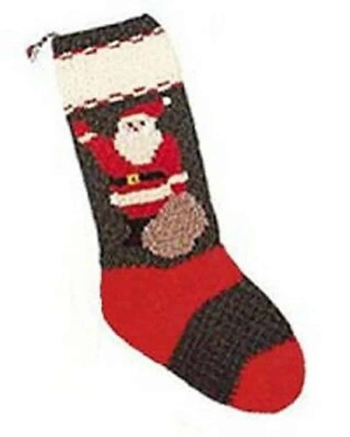 Old Fashioned Christmas Stocking Kits - #601 - Santa with Bag