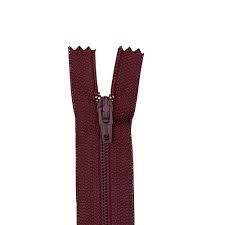 16 inch (41 cm) - Coats Sport Closed Bottom Zipper - Maroon