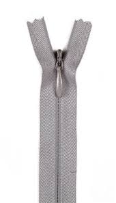 22 inch (56 cm) - Invisible Zipper - Unique by YKK - Medium Gray
